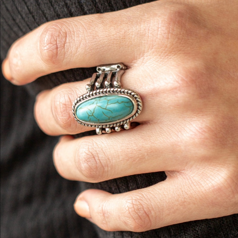TURQUOISE OBLONG RING